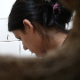 A pretty brunette woman is recorded through a hole in the wall of a public restroom stall wall as she takes a nice shit into a toilet. Presented in 720P format. 2.5 minutes.